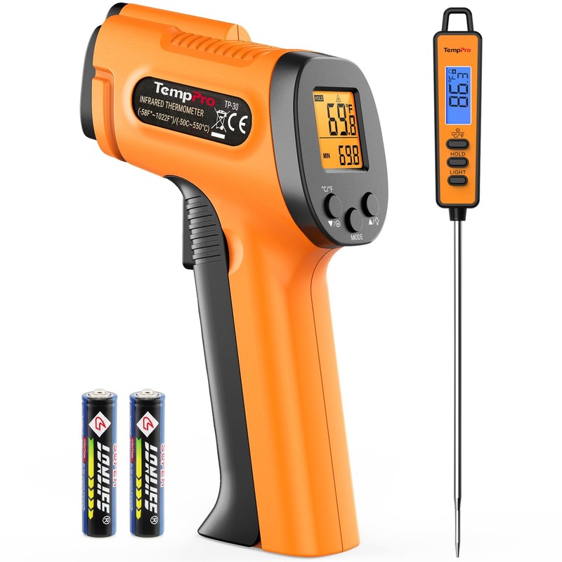 Temperature Gun, Infrared Thermometer Gun with Laser, Laser Thermometer Gun -…