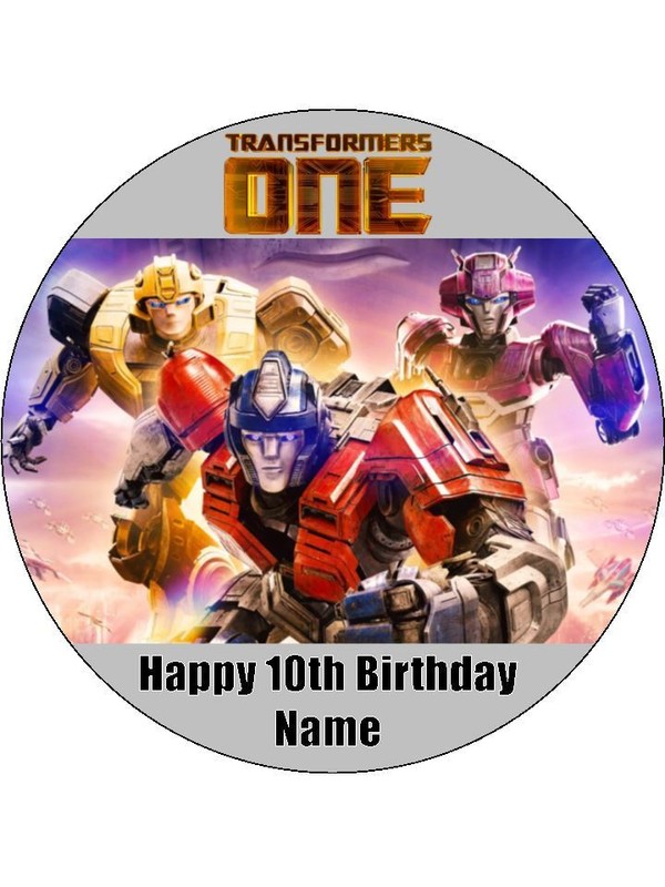 Superhero Transformers One Edible Cake Topper Icing Cake Decorations (3 Sizes) gallery