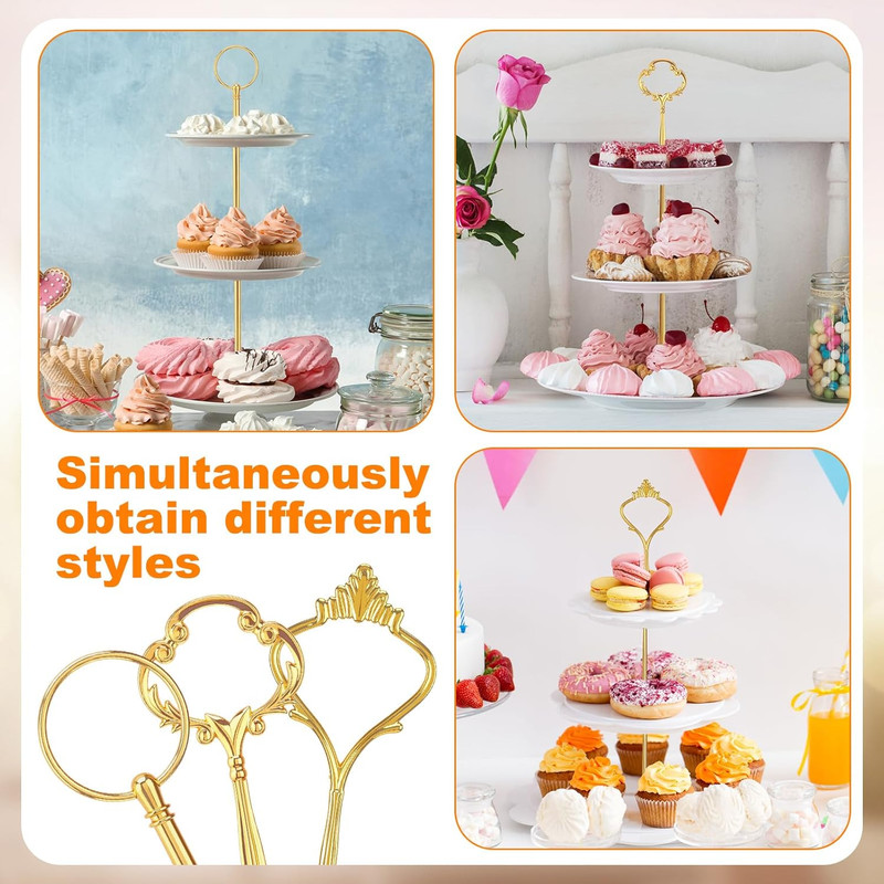 12 Sets 3 Tier Cake Stand Hardware Tiered Tray Plate Hardware Kit Heavy Metal Ca gallery