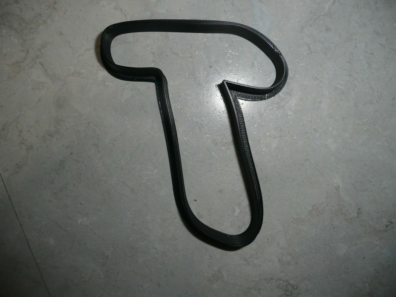 LETTER T UPPERCASE FANCY STYLIZED FONT ALPHABET SPECIAL COOKIE CUTTER USA PR3347 gallery