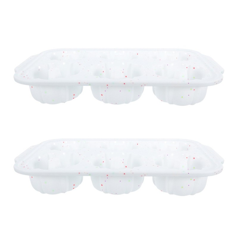 2 Pcs Silicone Baking Molds Non-stick Donut Pan Cakes Chocolate Candy Mould gallery