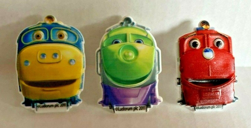 Bakery Crafts Plastic Cupcake Rings Favors Toppers New Lot of 6 “Chuggington” #1