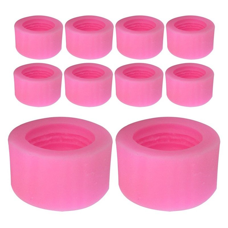 10Pcs Flexible Pink Silicone Macaron Moulds for Baking Chocolate Decorating gallery