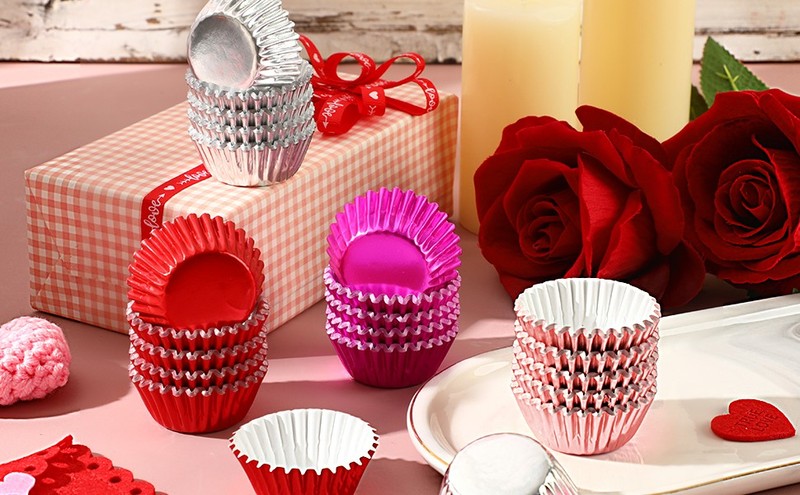 400pcs Graduation Mini Foil Cupcake Liners Golden Silver Black Cupcake Baking gallery