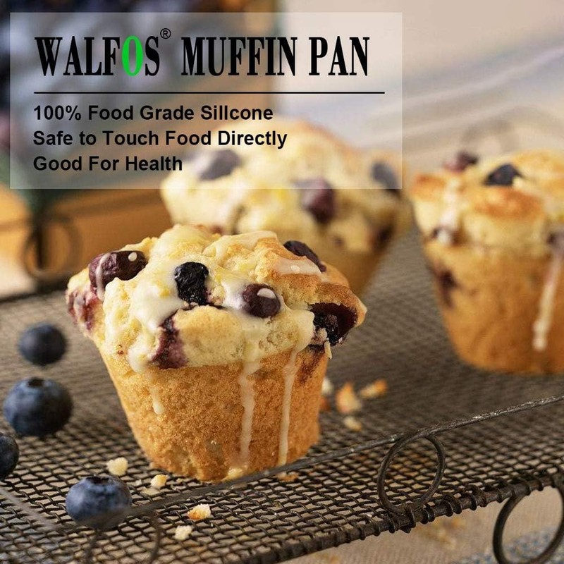 Walfos Silicone Texas 1 Pc: 6 Cups, Jumbo, Jumbo Muffin Pan (6Cup, 1Piece) gallery