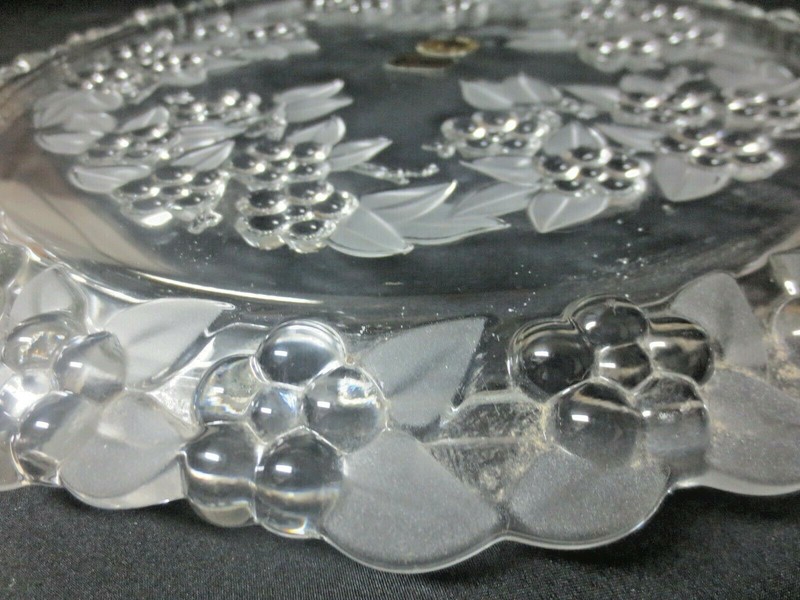 Beautiful Original Walther Glas Kristaliglas Cristallin Cake Plate 13" Mikasa gallery
