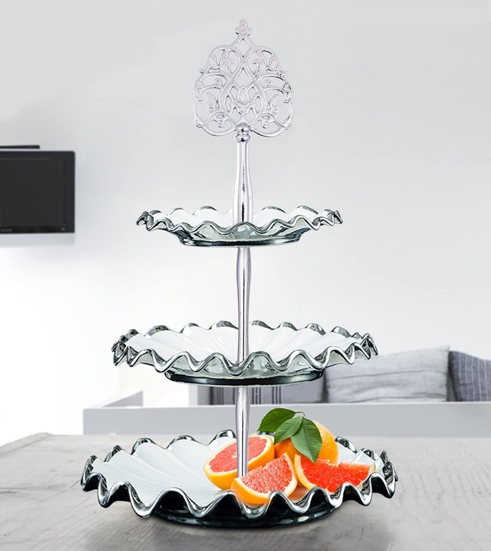 15 Inches 3-Tier Cupcake Stand Hardware Fittings, Metal Mold Scepter Holder D... gallery