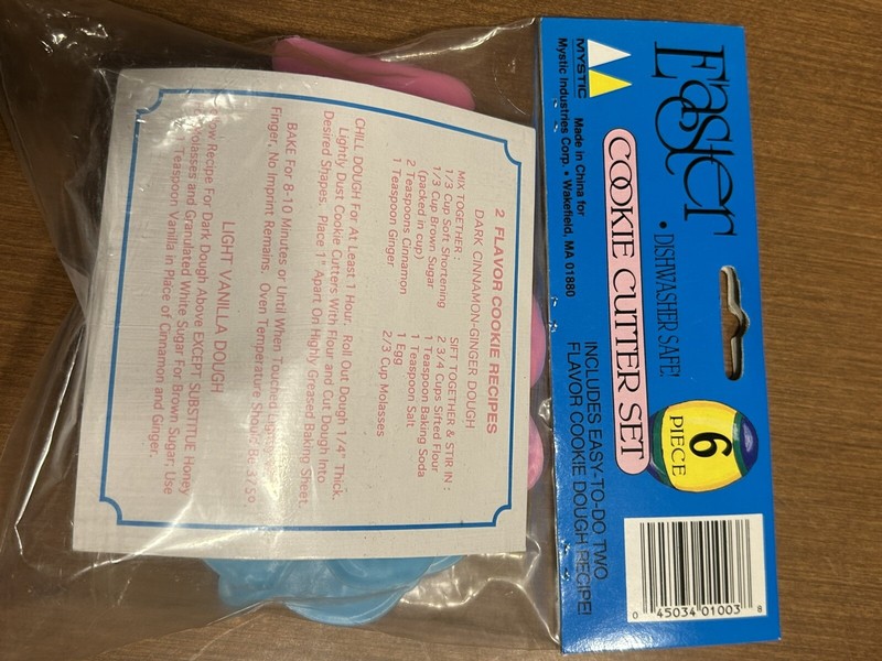 Mystic Easter Cookie Cutter 6 Piece Set New in Package With Recipe Card gallery