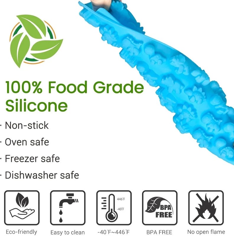 Gummy Bear Candy Molds Silicone, Set of 4 Gummy Molds with 2 Droppers, gallery