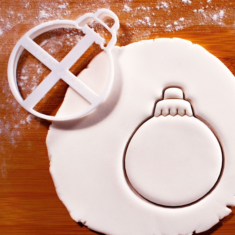 Christmas Bauble Cookie Cutters Set - Xmas Tree globe bubble ornament festive gallery