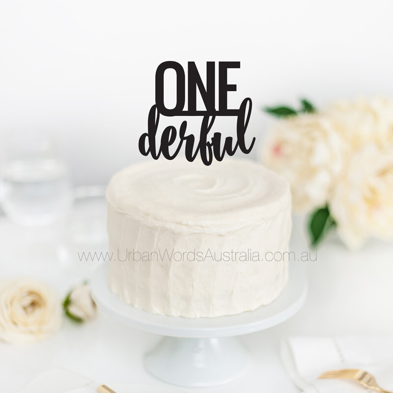 ONE Derful – Cake Topper