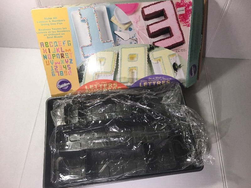 Wilton Alphabet & Numbers Cake Pan Mold Full Set 9 pcs Slightly Used