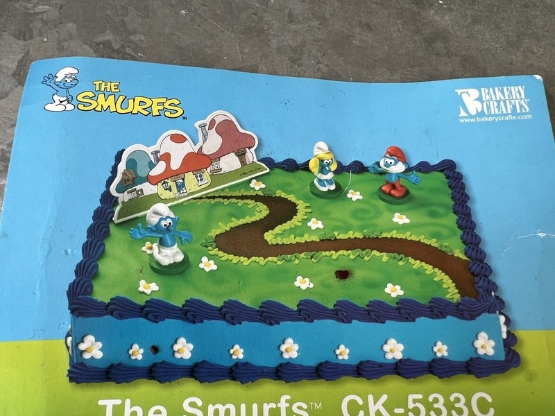 Bakery Crafts Smurf Cake Kit Figures Cake Toppers #ICX-533C NEW B5 gallery