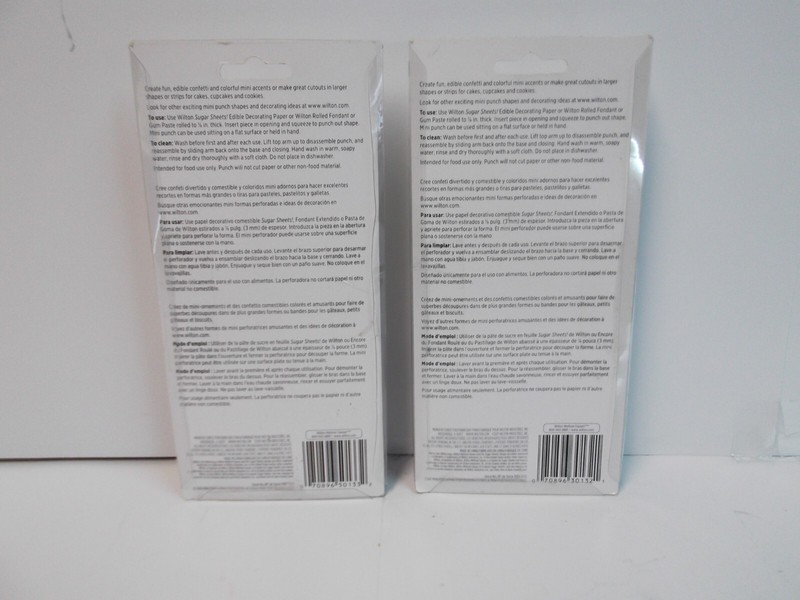 Wilton Mini Punch Round & Star Shape Lot of 2 NIP gallery