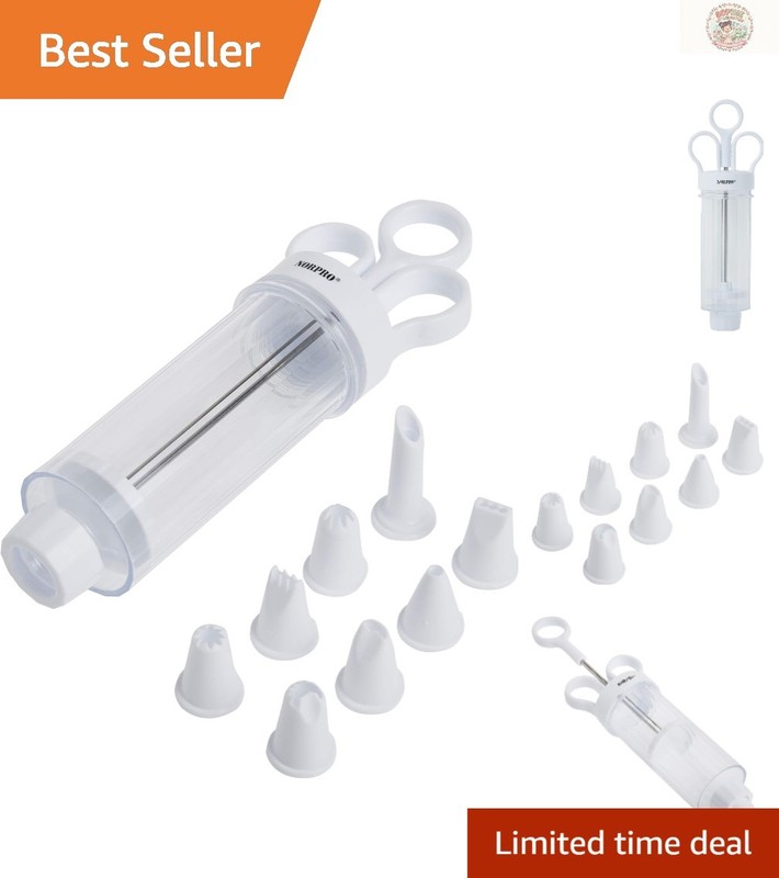 Norpro 9-Piece Cupcake Injector & Decorating Set – Stainless Steel Elegance