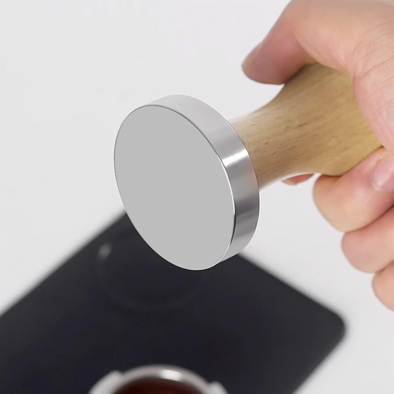 Coffee Tamper, Stainless Steel Espresso Bean Press Base Espresso... gallery