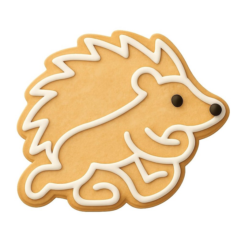 Running Hedgehog Cookie Cutter & Stamp - 4x3 Fun Kitchen Baking gallery