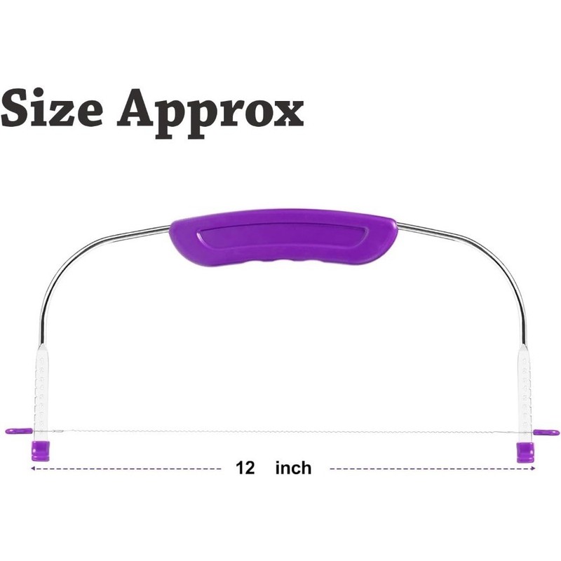Adjustable Cake Leveler Slicer Stainless Steel Wire Cutter with Anti Slip Handle gallery