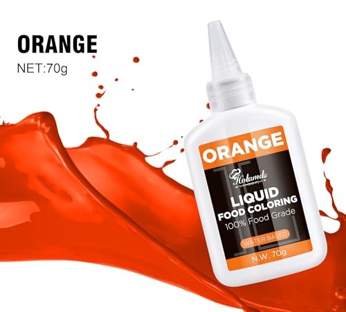 Food Coloring Liquid 70g x 3 Food Grade Vibrant Food 2 Fl Oz (Pack of 3) Orange gallery