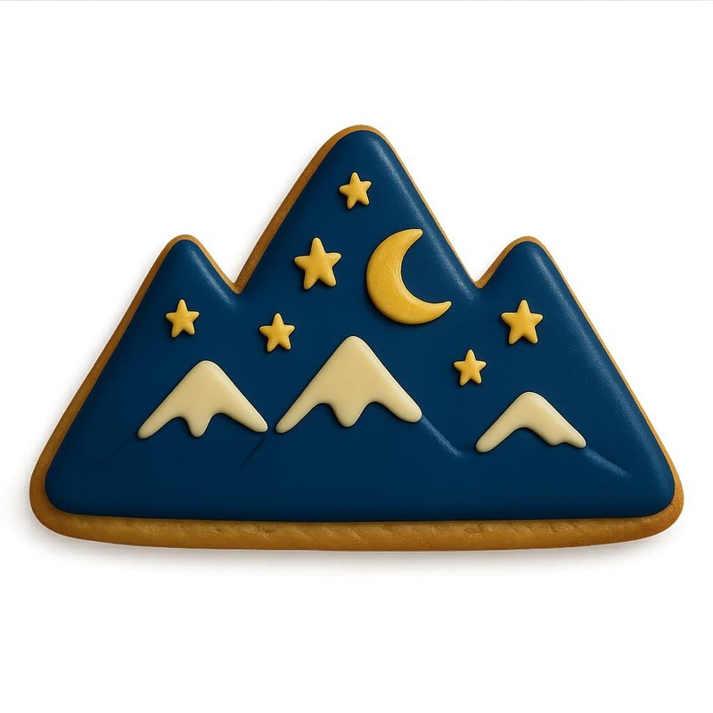 Mountains Cookie Cutter - 4.25 x 2.25 inches (Random Color) gallery
