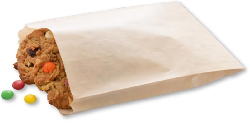 200 Count – Kraft Paper Bags for Packaging Cookies/Pretzels/Sandwiches