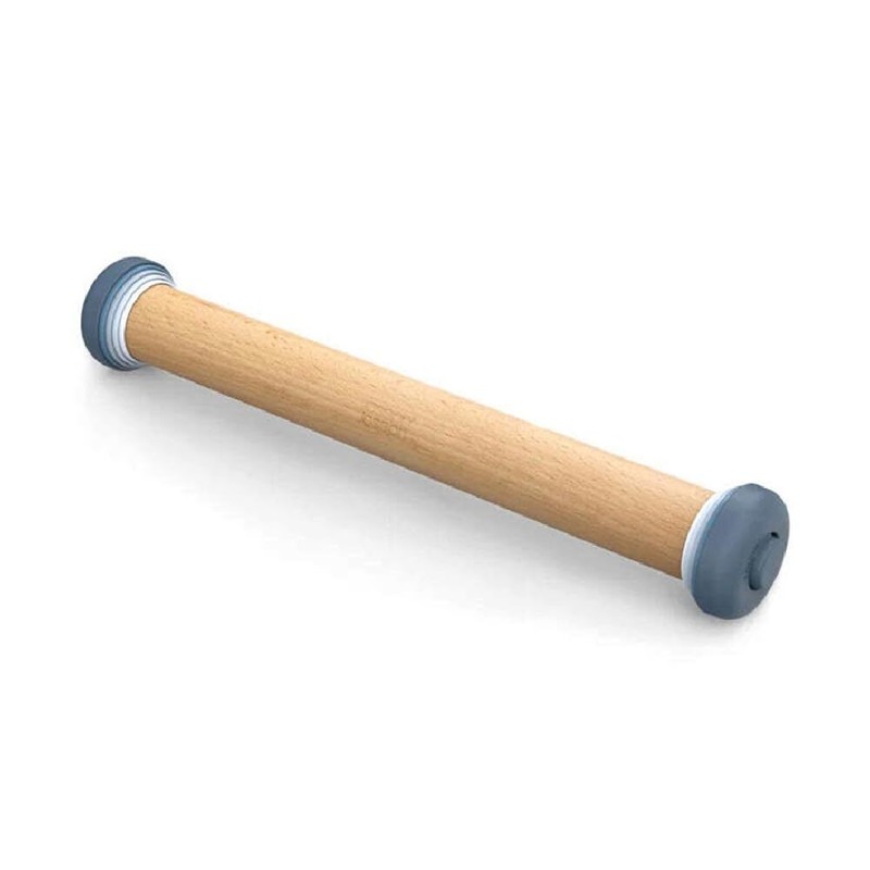Pastel Rolling Pin with Removable Rings for Adjustable Pastry Thickness
