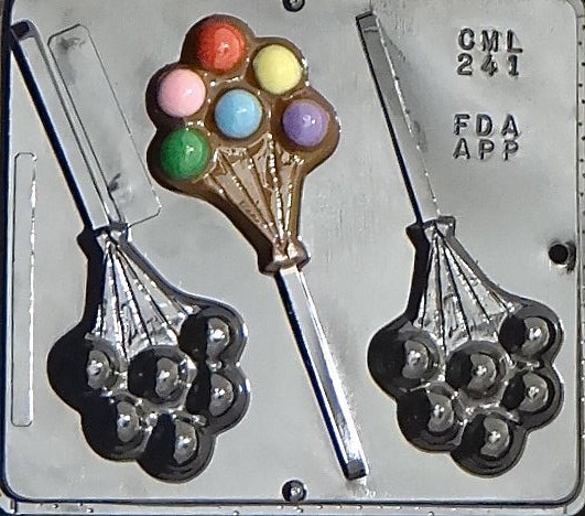 Balloons Lollipop Chocolate Candy Mold 241 NEW
