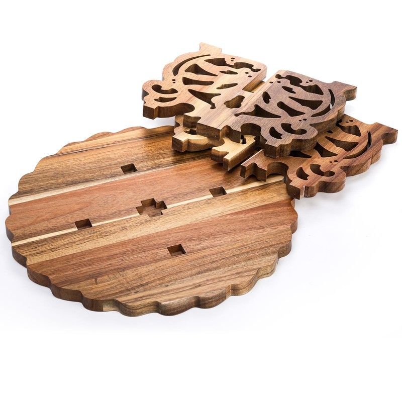 Eorbow 12" Wood Cake Stand, Acacia Wooden Rustic Cupcake Holder, Wedding Tabl... gallery