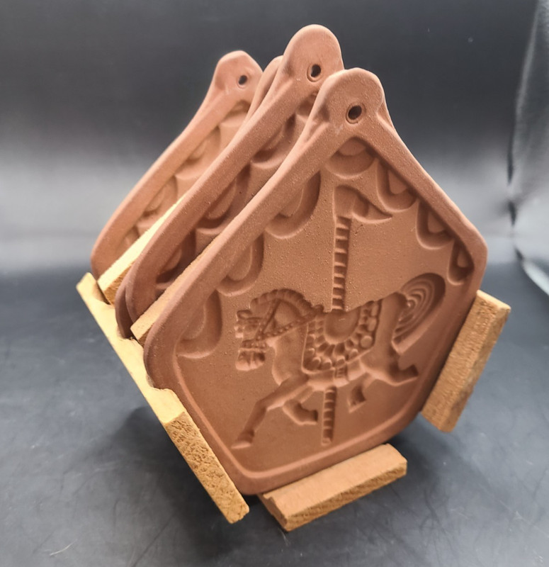 VTG Hartstone Set of 4 Carousel Animal Molds: Horse, Lion, Goat & Elephant