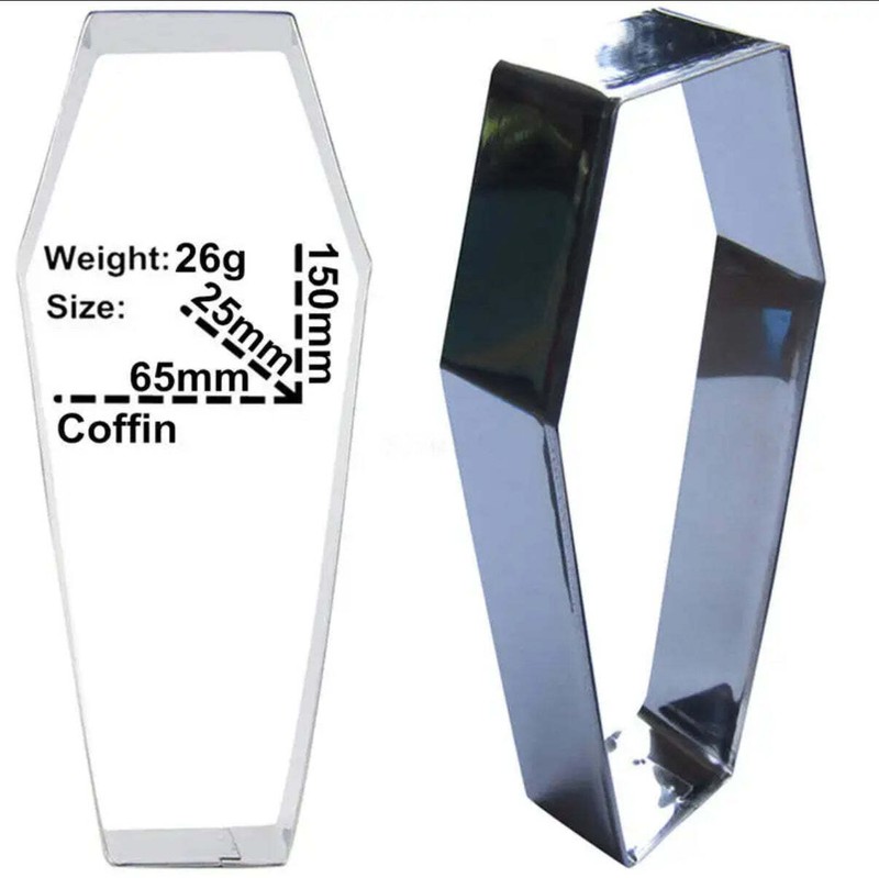 coffin cookie cutter, pagan , emo halloween goth killstar goff, death corp gift