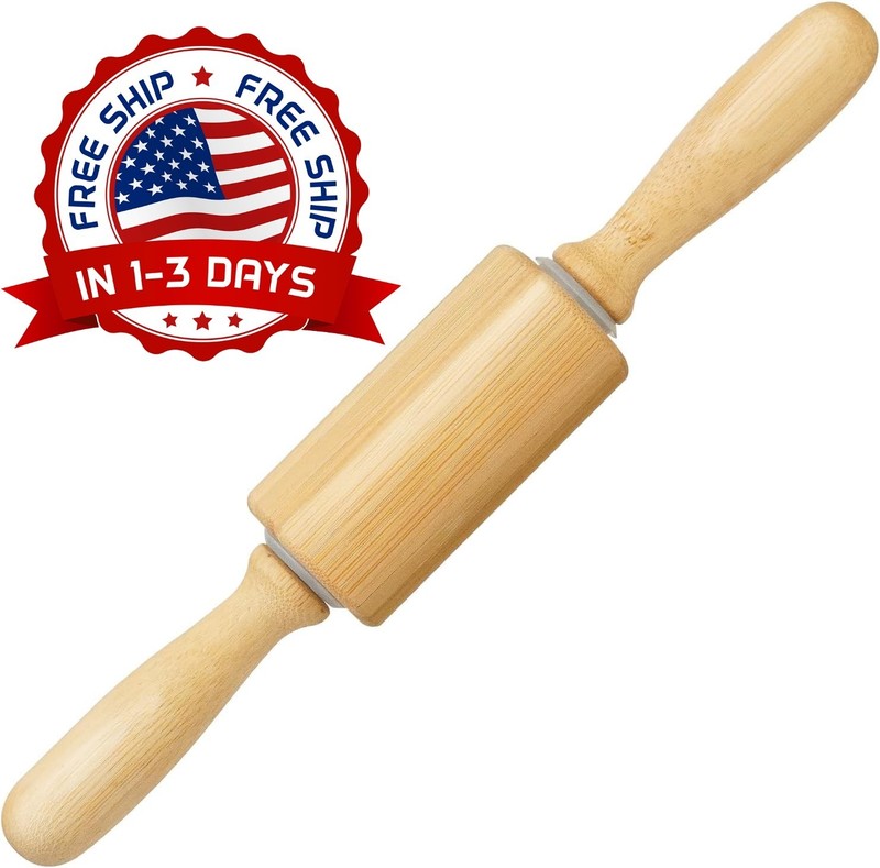 Rodillo Madera 10 Pulgadas Para Hornear Masa Largo Para Panaderia Reposteria NEW