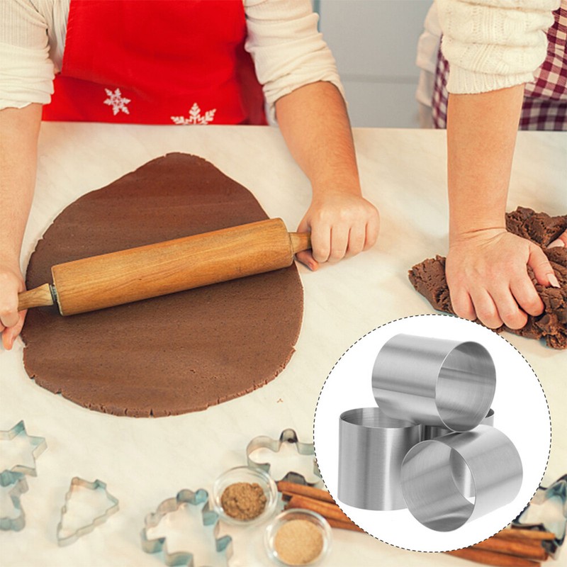 12 Pcs Rings Round Cake Mold Molds for DIY Baking Sturdy Travel gallery