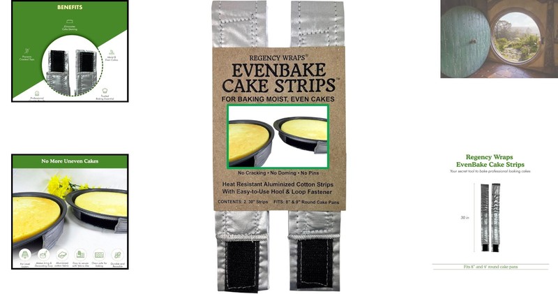 EvenBake Baking Strips - Easy to Use & Reliable for Moist Cake Layers - 8-9" gallery