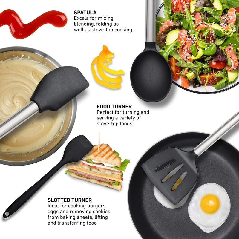 Silicone Kitchen Utensils Set 33 PCS Heat Resistant Silicone gallery