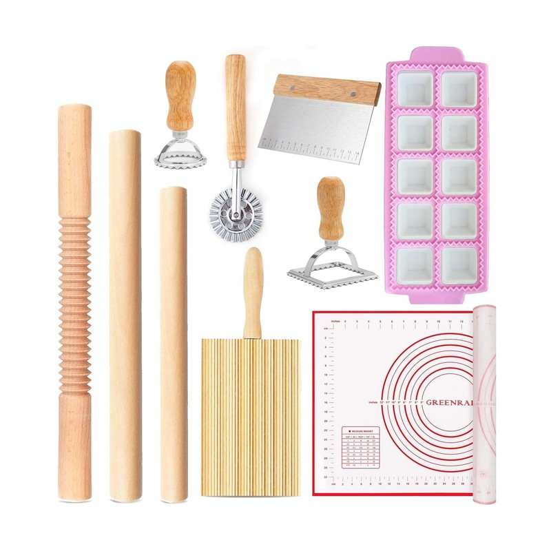 Pasta Making Tools, 10 PCS Pasta Making Kit with 1 Ravioli Make... USA FAST SHIP