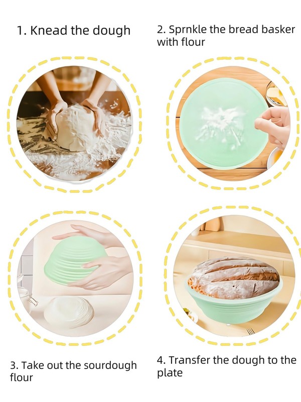 Banneton Bread Proofing Baskets,Silicone Sourdough Bread Baking Supplies, Bre... gallery