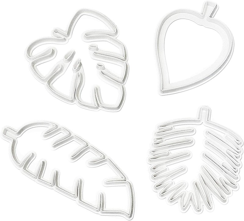 4 Cookie Cutter Tropical Leaf Palm Leaves Set of 4 BRAND NEW EXPEDITED SHIPPING