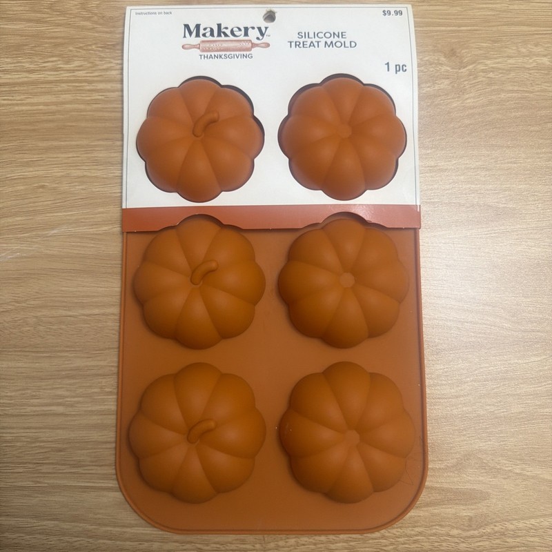Pumpkin Silicone Treat Mold For Fall Thanksgiving By Makery