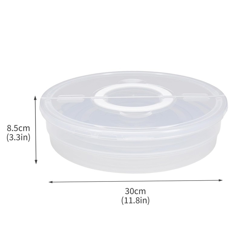 2 Pack 11.8" Cupcake Containers, Cupcake Carrier with Foldable Lid and Handle... gallery