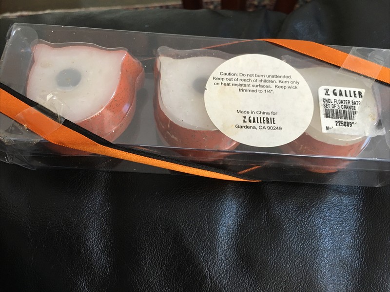 vintage Bats Floating candles, Set Of 3, New,Original Package gallery