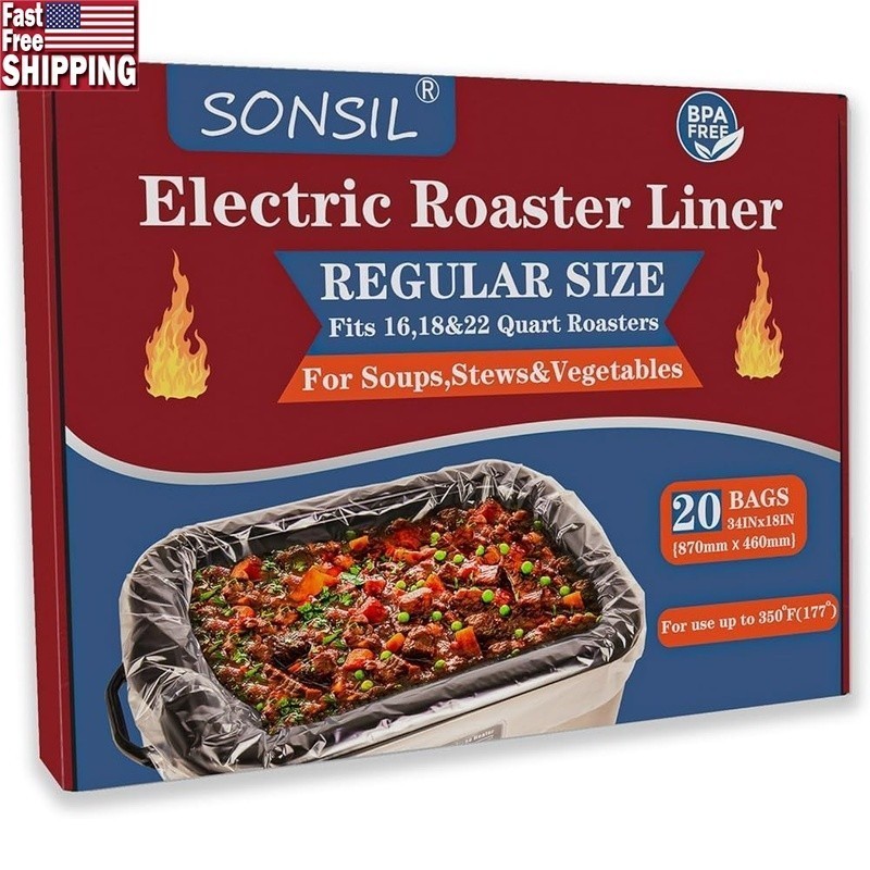 Electric Roaster Liners Disposable Leakproof Food Safe High Heat Resistance New
