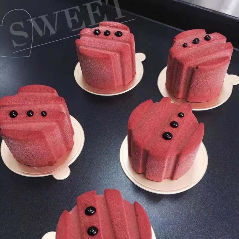 8 Cavities Cylinder Shape Cake Moulds Mousse Molds Chocolate Baking Tool gallery