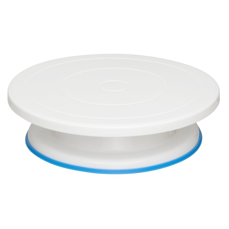 Revolving Plastic Cake Turntable 11″ Non-Slip Stand for Baking & Decorating
