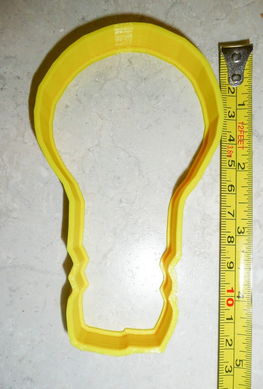 LIGHT BULB COOKIE CUTTER CAKE SPECIAL OCCASION 3D PRINTED USA PR247 gallery