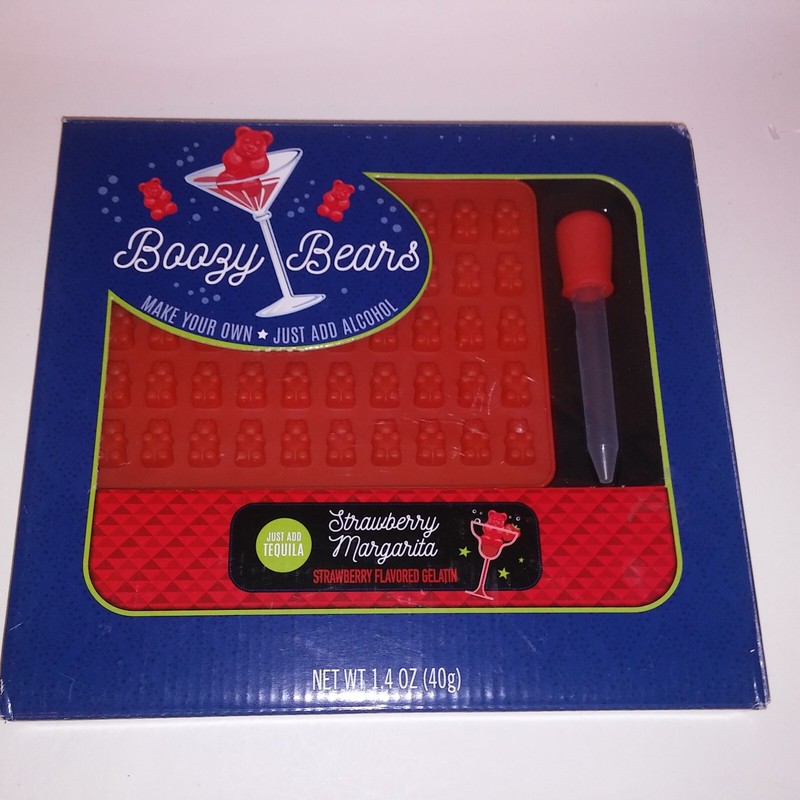 Boozy Bears Gummy Bear Maker Mold and Dropper Just Add Alcohol Strawberry New gallery