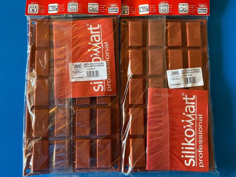 New~2 Silikomart Siliconflex Mini-Finanziere Molds~ship free gallery