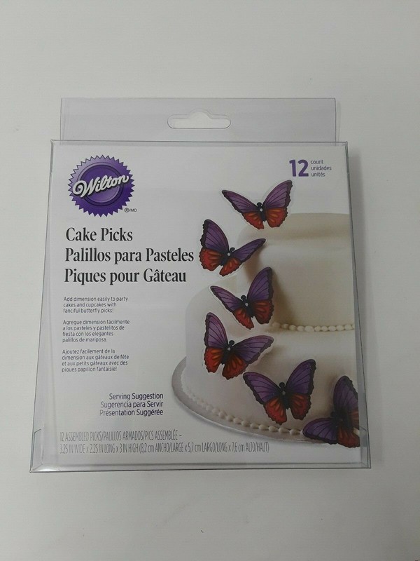 Butterfly Cake Topper Picks Cupcake Party Cakes (12) from Wilton Fanciful Picks gallery