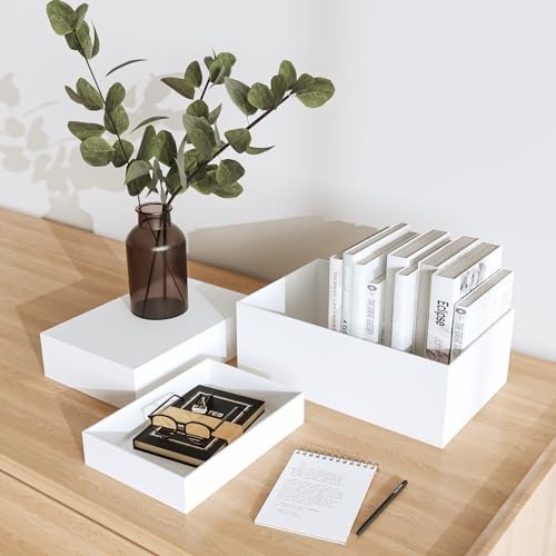 Buffet Risers for Catering - White Acrylic Display Stands for Desserts & Collect gallery