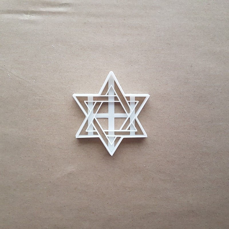 Star Of David Hebrew Shield Judaism Shape Cookie Cutter Dough Fondant Sharp gallery