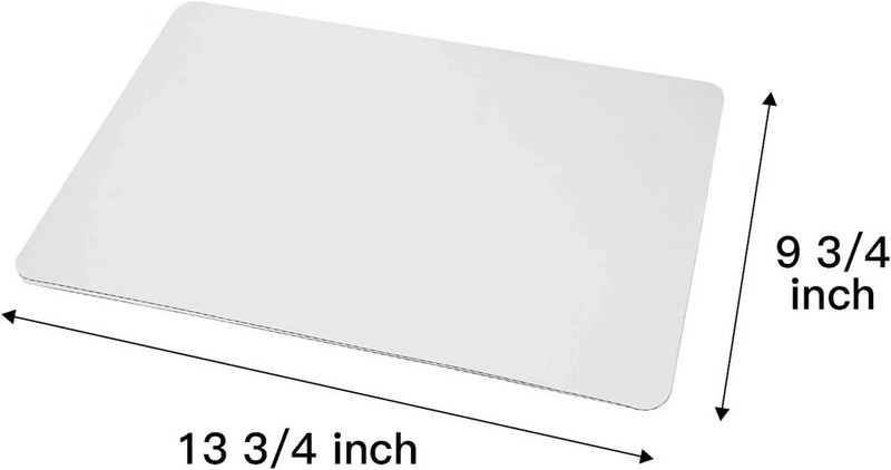 White Quarter Cake Sheet 13.75” X 9.75” Cake Board Sturdy Rectangle Greaseproof gallery